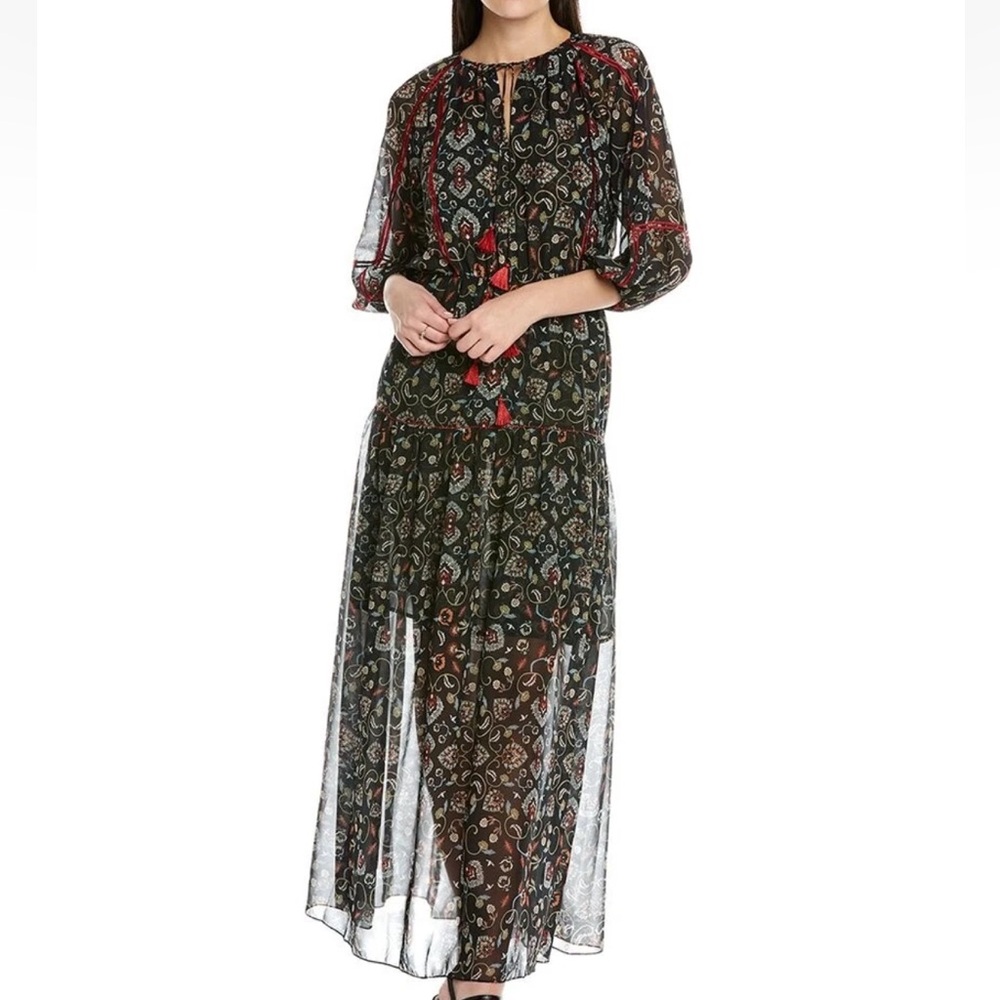 Sachin + Babi Dalton Maxi Dress Embroidered Accents